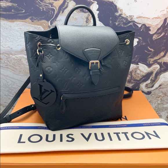 Louis Vuitton Empreinte Montsouris NM Black Leather Backpack - Picture 10 of 11